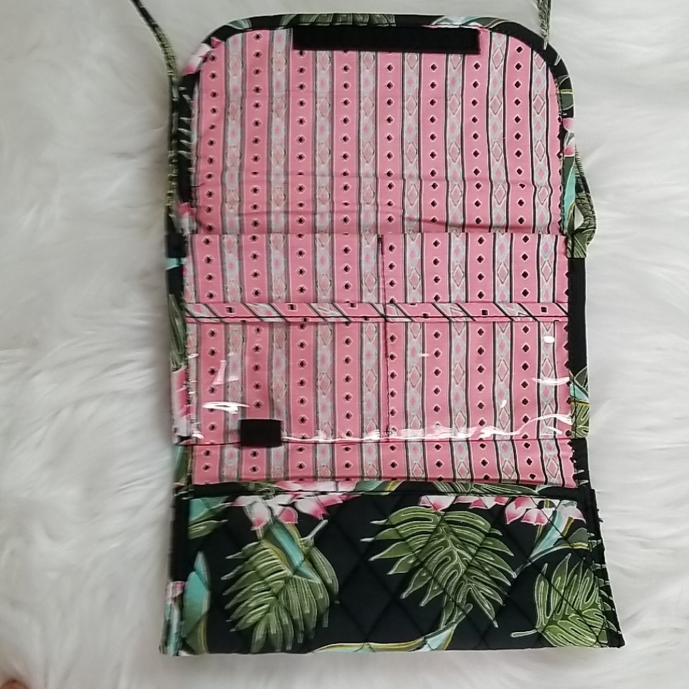 MaggieB Tropical Floral Trifold Belt/Crossbody Bag - Picture 5 of 9